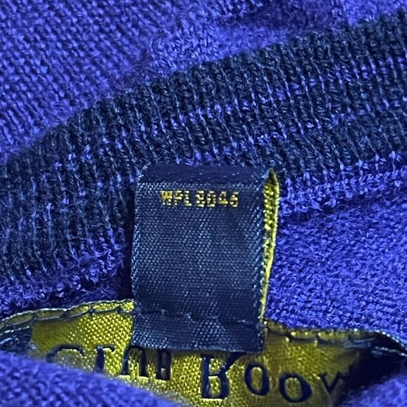 Club Room Retro Wool Sweater Purple XL - Picture 6 of 6